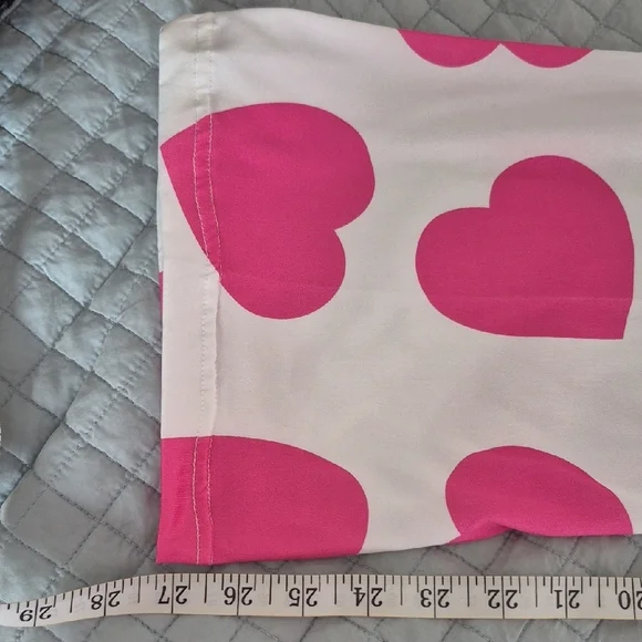 Cherie Bliss White and Pink Heart Pajama Set (C22) - Picture 6 of 8